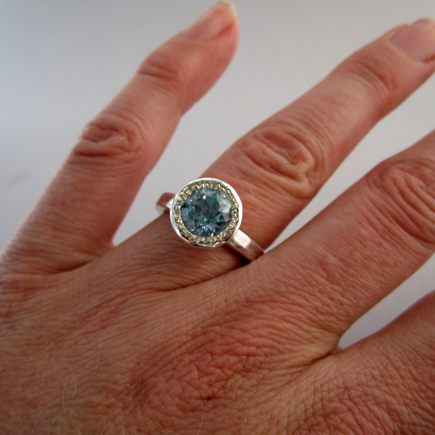 Daydreams Sterling Silver & Topaz Cocktail Dress Ring