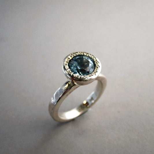 Daydreams Sterling Silver & Topaz Cocktail Dress Ring