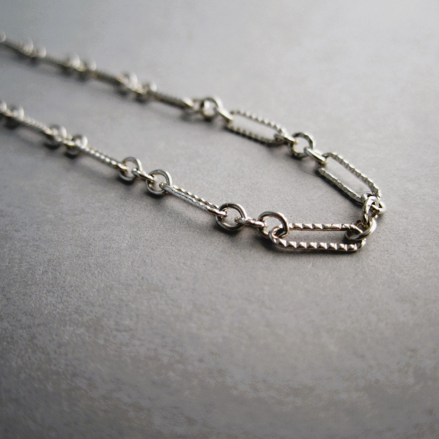 Fancy Link Lightweight Sterling Silver Chain