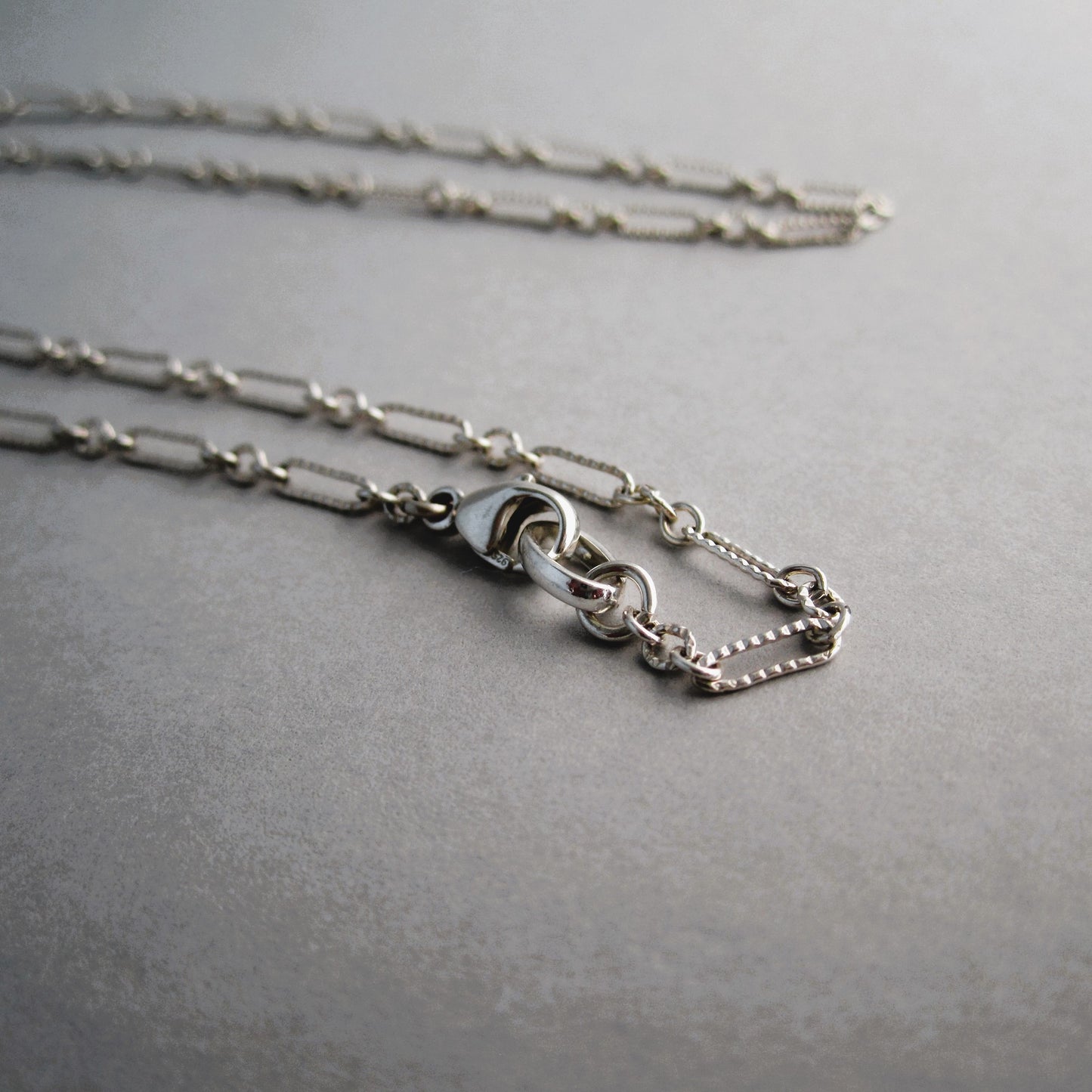 Fancy Link Lightweight Sterling Silver Chain