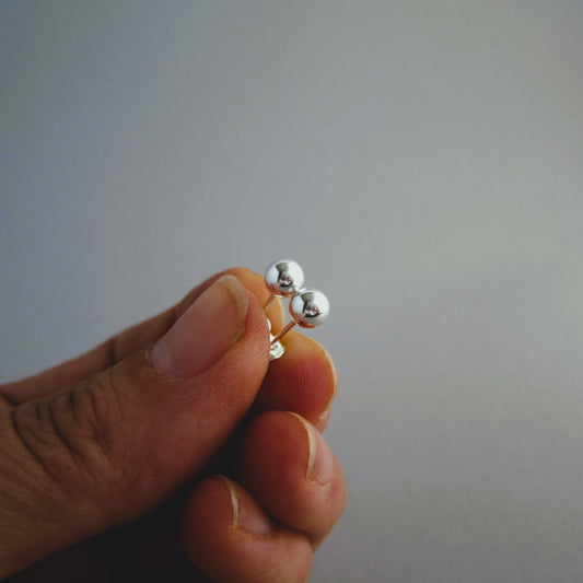 Ball Post 5mm Sterling Silver