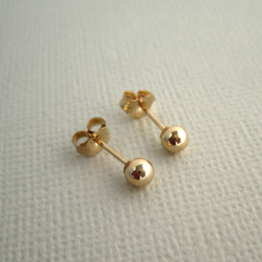 Ball Post 4mm 14k GOLD FILLED