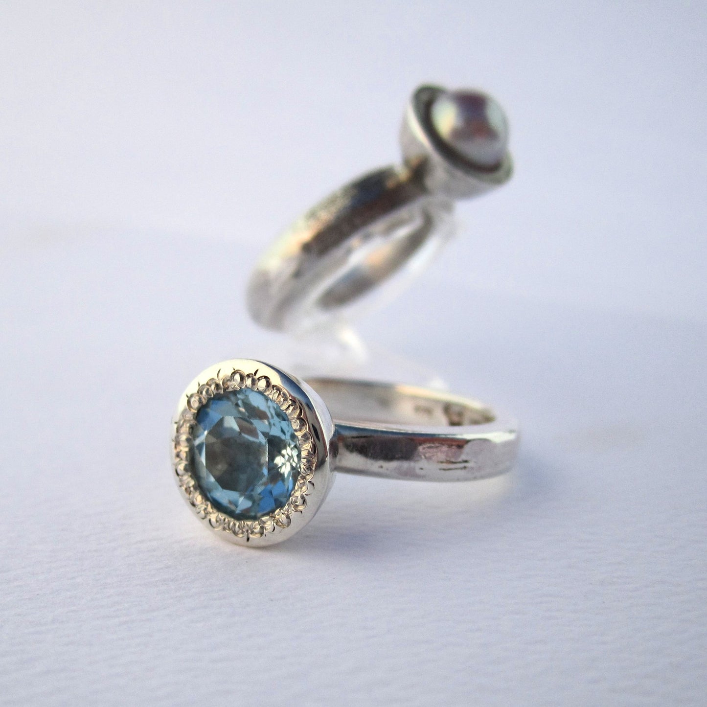 Daydreams Sterling Silver & Topaz Cocktail Dress Ring