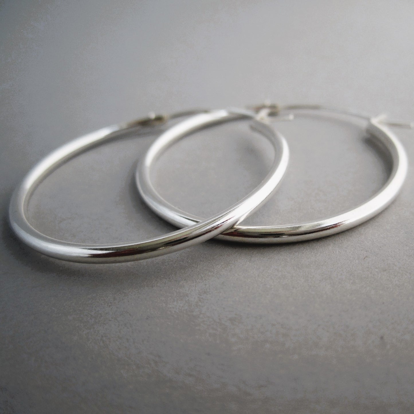 Creole Sterling Silver Hoop Earring 30mm