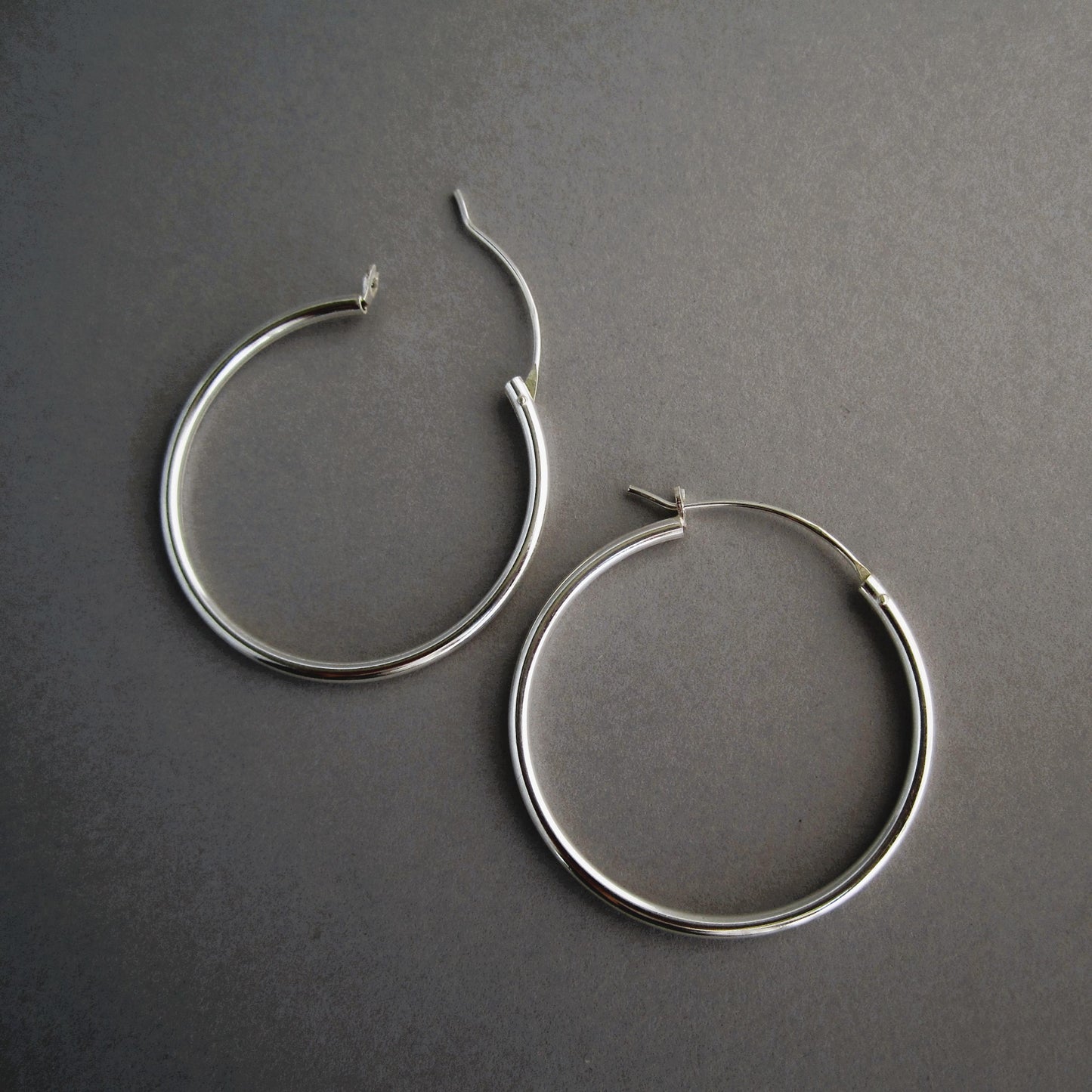 Creole Sterling Silver Hoop Earring 30mm