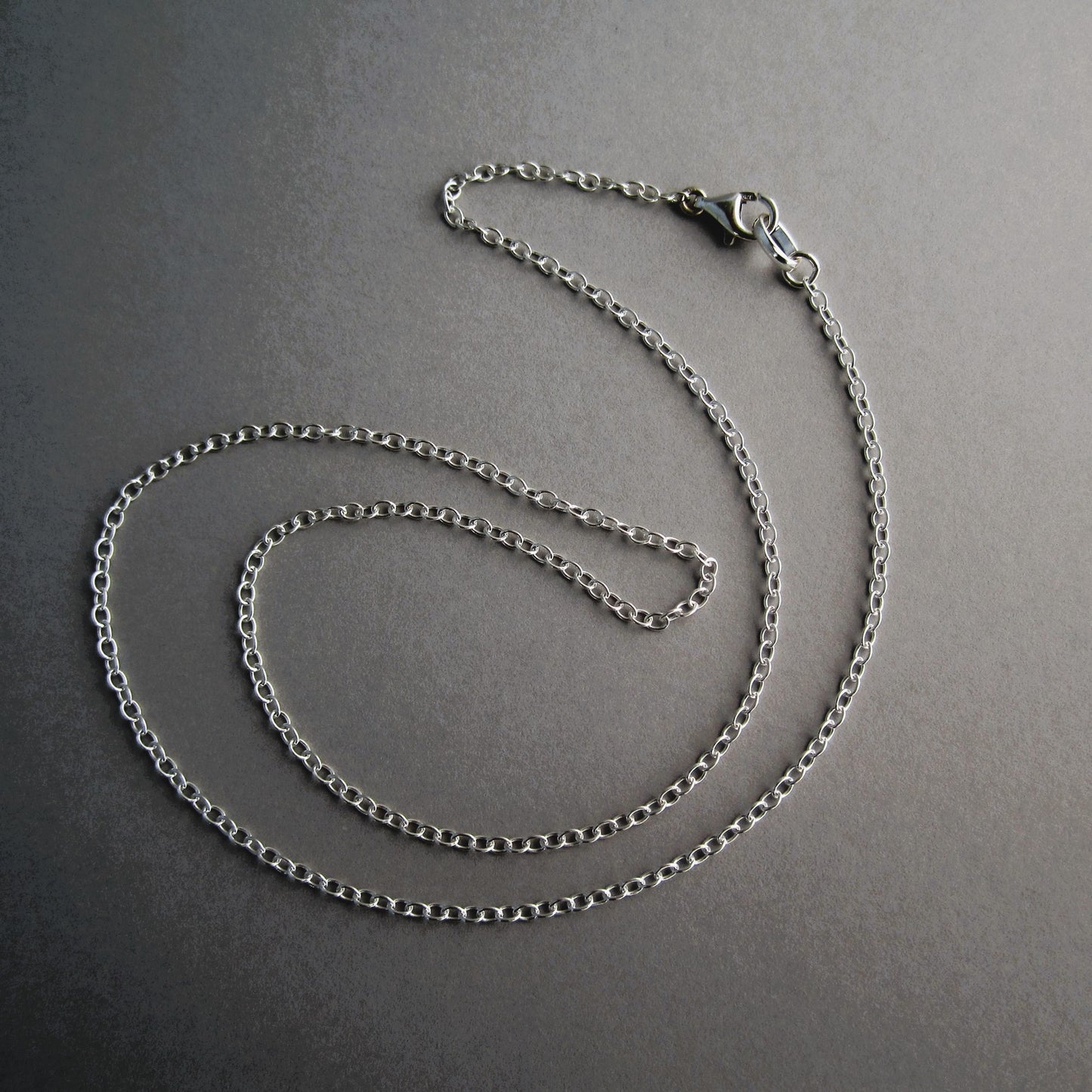 Fine Cable Chain Lightweight Sterling Silver