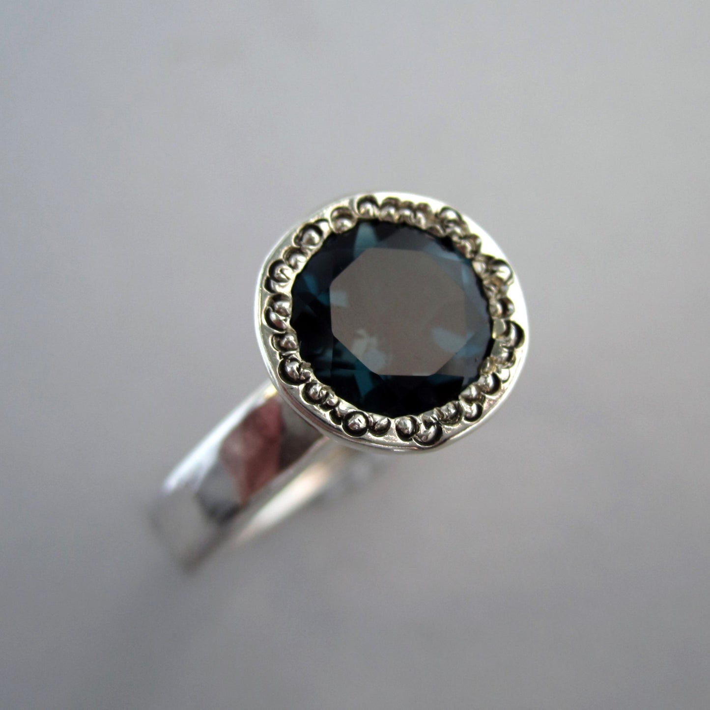 Nightdreams Sterling Silver & London Blue Topaz Cocktail Dress Ring