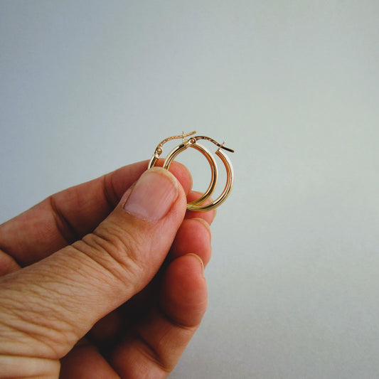 Creole 9ct Gold Hoop Earring 15mm