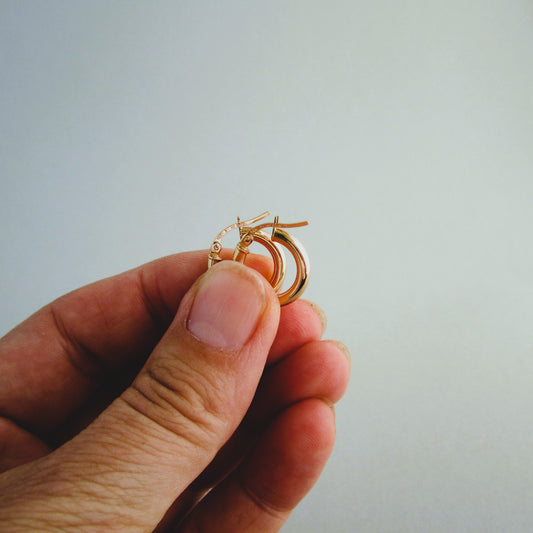 Creole 9ct Gold Hoop Earring 10mm