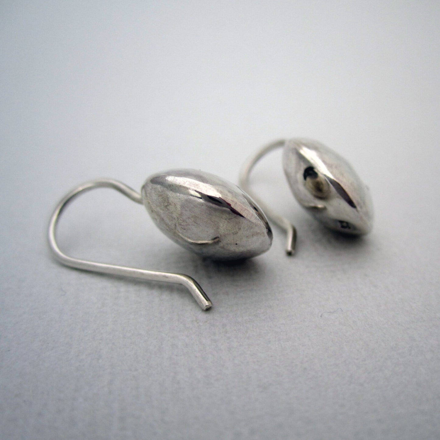 Quatre Dome Silhouette Earrings Sterling Silver