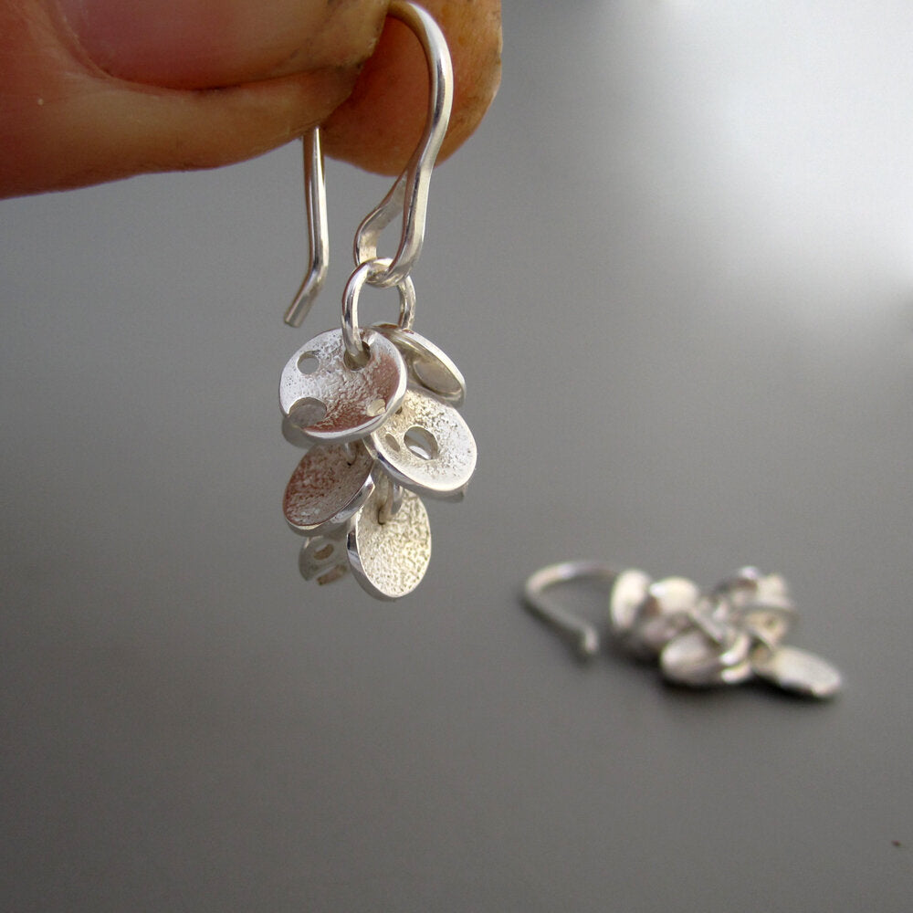 Star Cluster Sterling Silver Charm Earrings