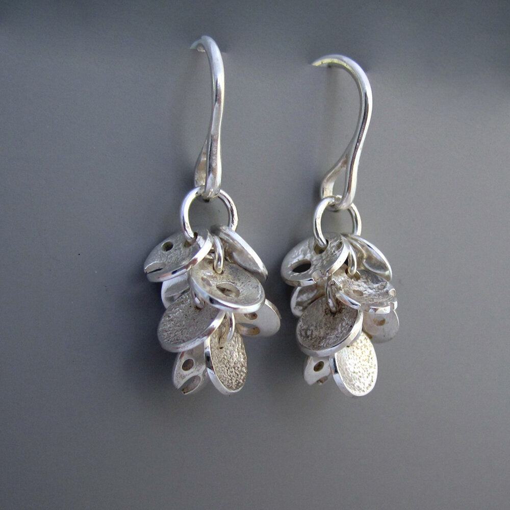 Star Cluster Sterling Silver Charm Earrings