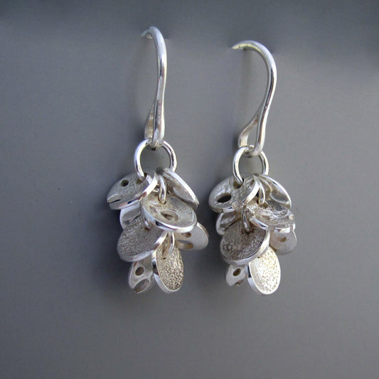 Star Cluster Sterling Silver Charm Earrings