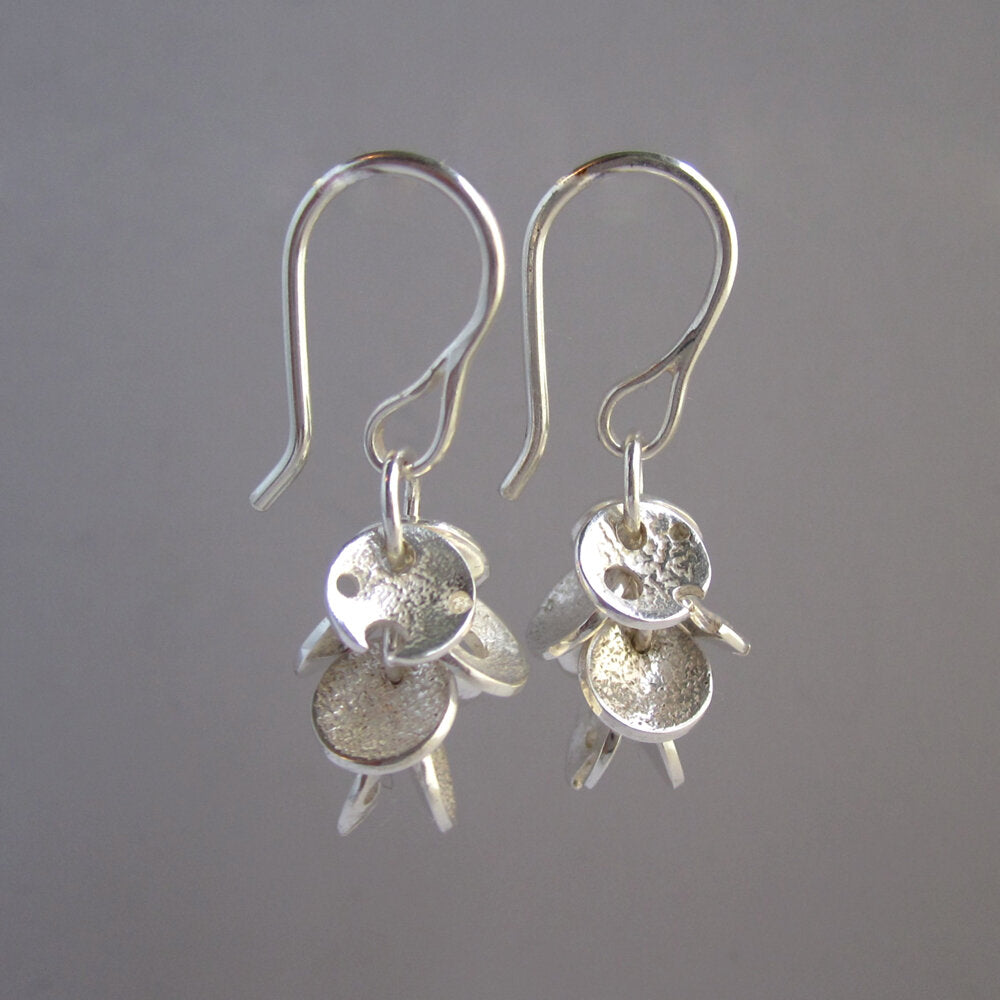 Star Cluster Sterling Silver Charm Earrings