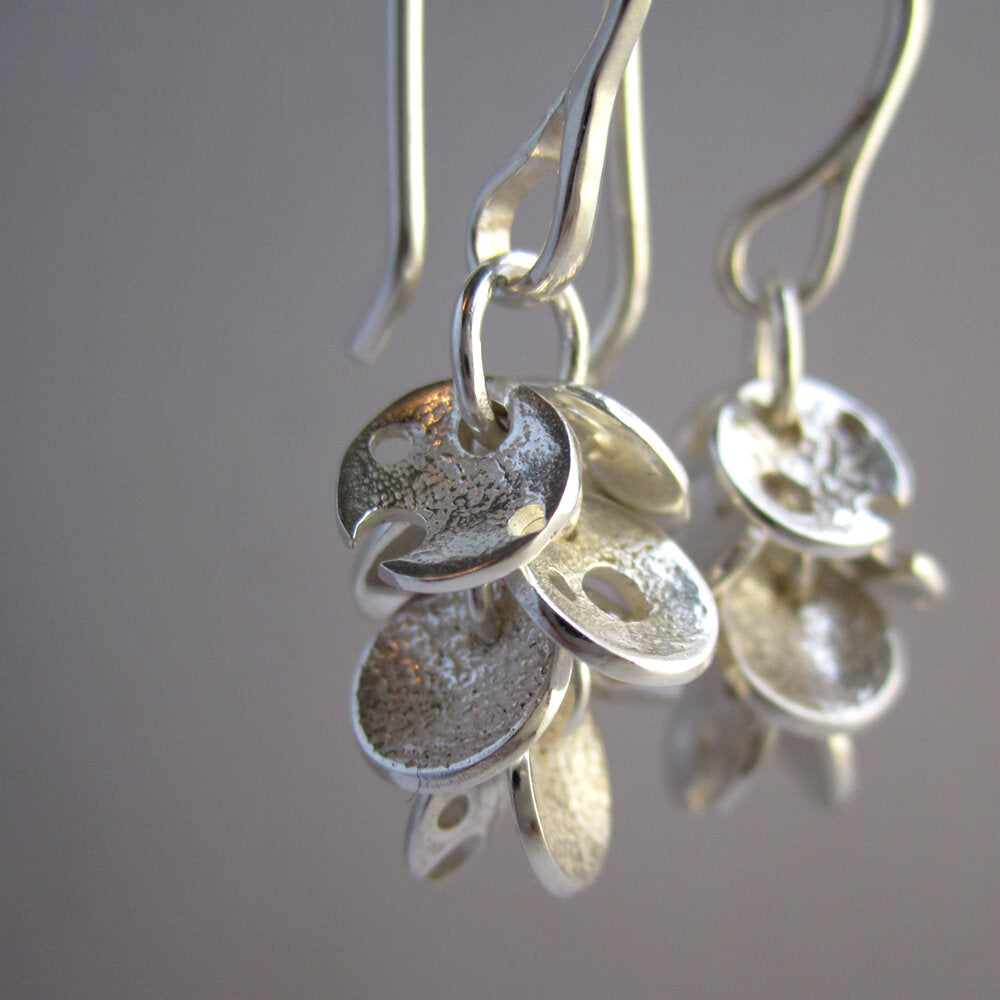 Star Cluster Sterling Silver Charm Earrings