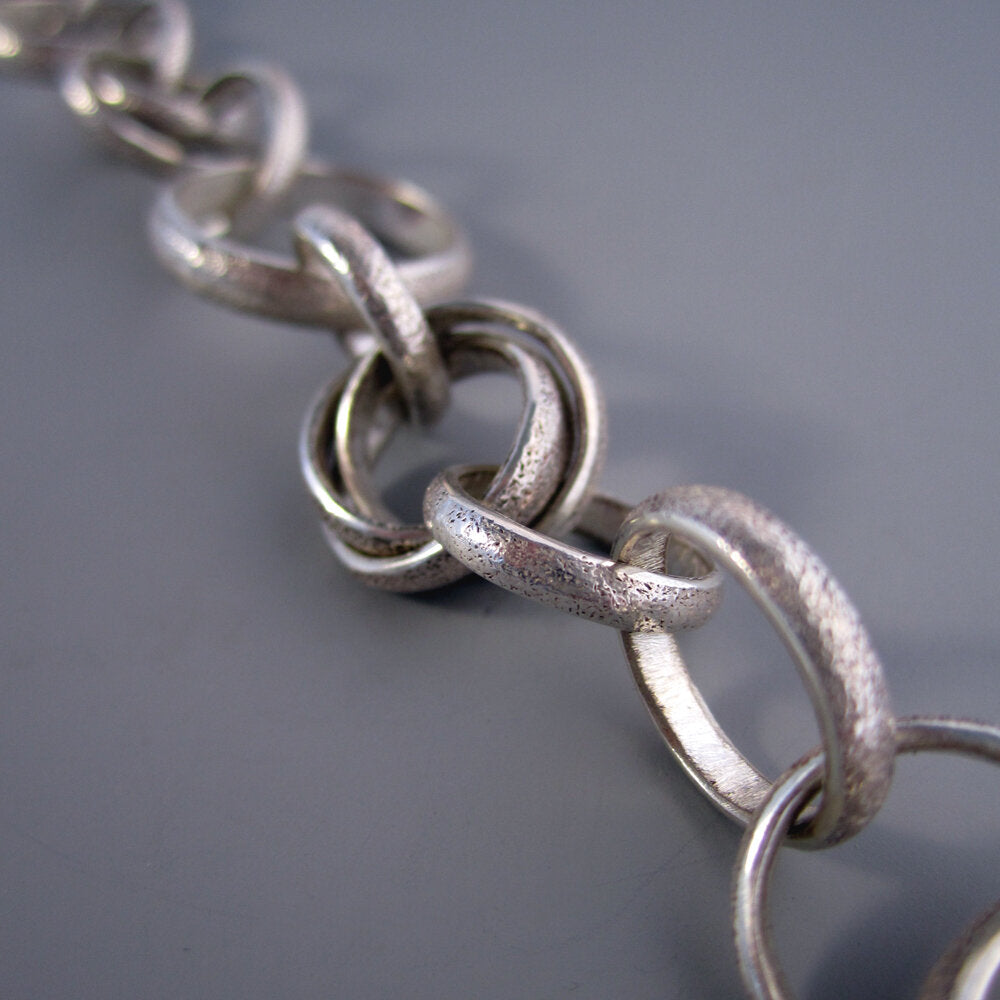 Stardust Sterling Silver & Aquamarine Bracelet