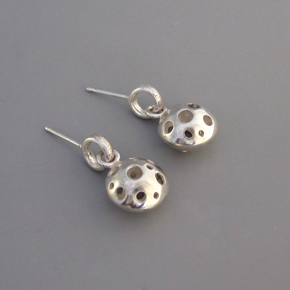 Stargazer Sterling Silver Mini Dome Drops