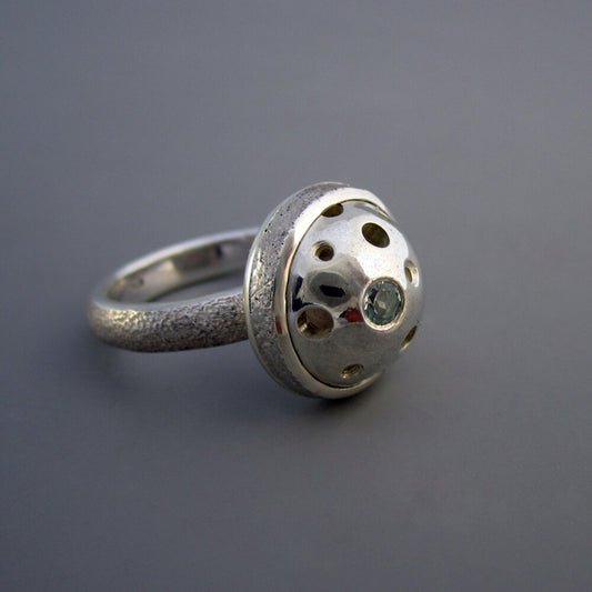 Stargazer Sterling Silver & Topaz Dome Ring
