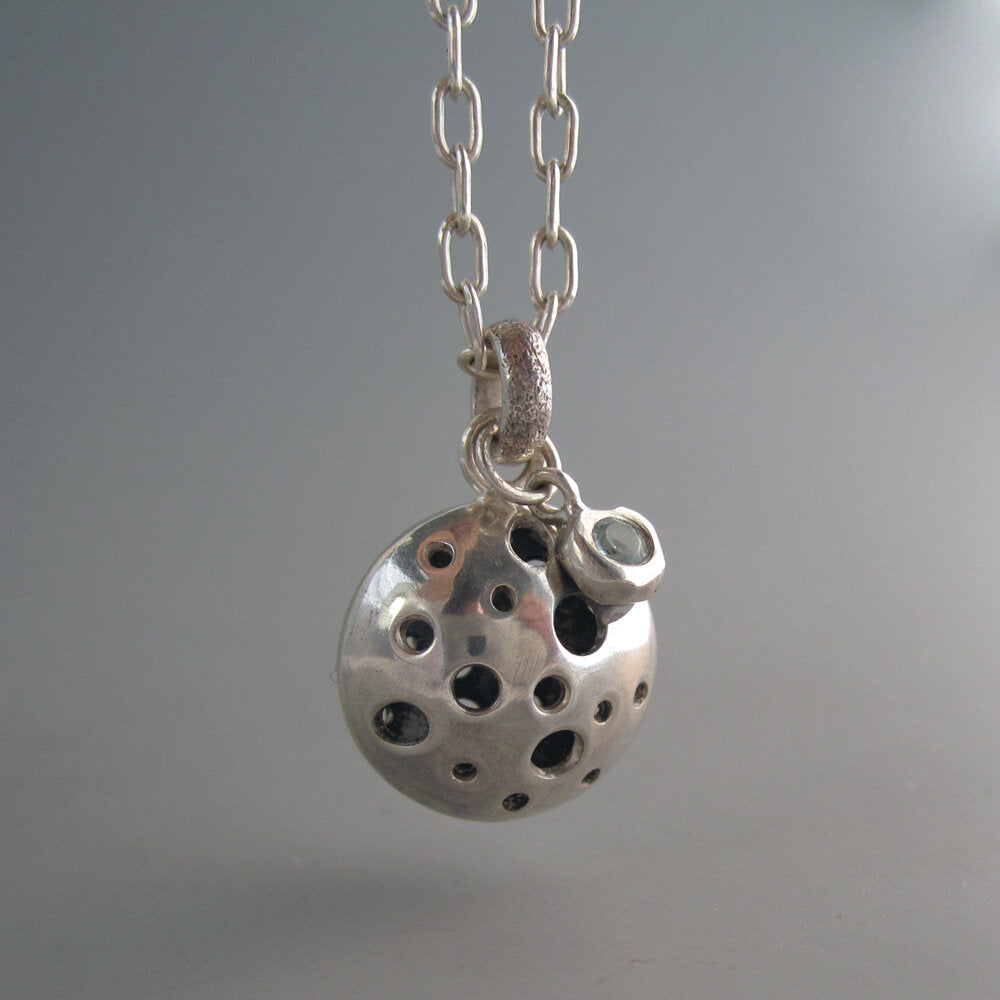 Stargazer Sterling Silver & Topaz Dome Necklace
