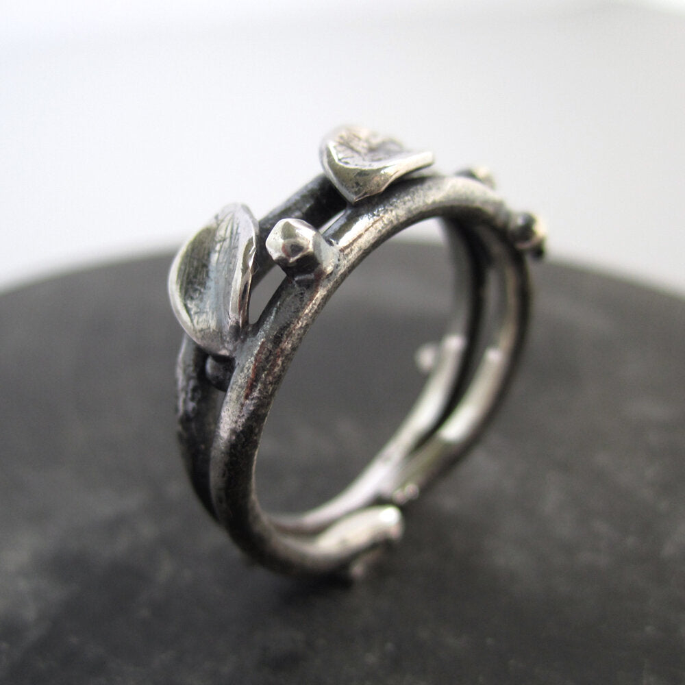 Twig Sterling Silver Ring