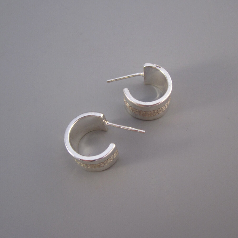 Vapour Sterling Silver Cuff Earrings