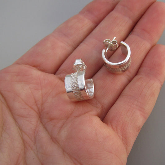 Vapour Sterling Silver Cuff Earrings