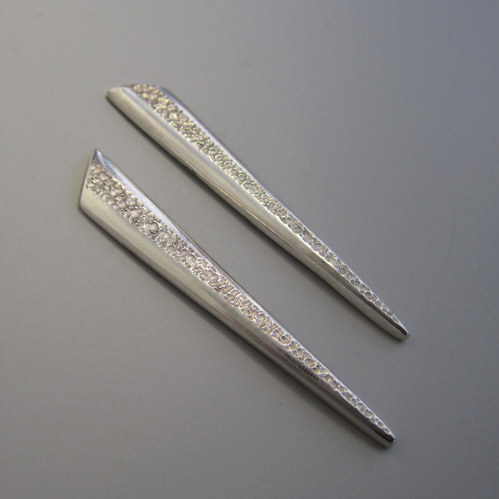 Vapour Sterling Silver Long Earrings