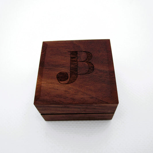 Walnut Earring Stud Box