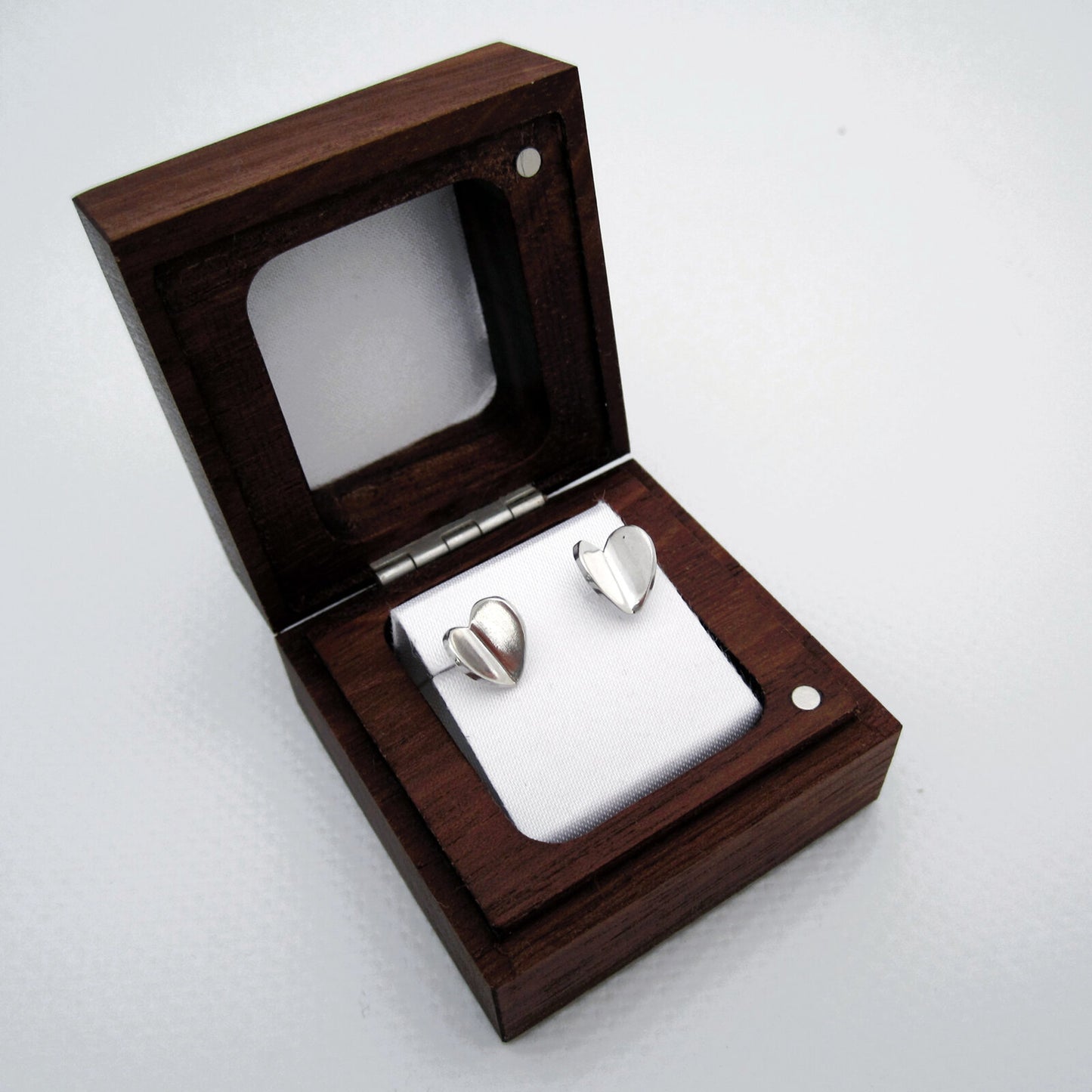 Walnut Earring Stud Box