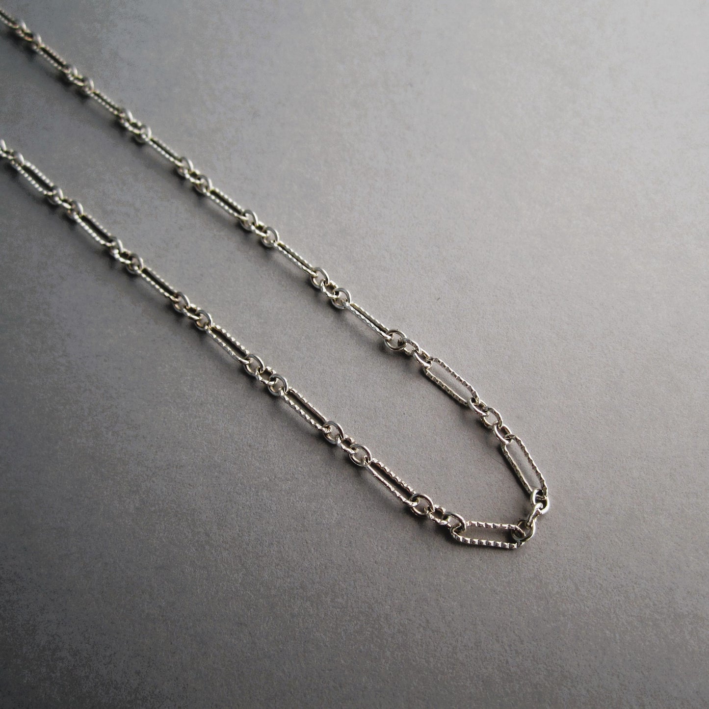 Fancy Link Lightweight Sterling Silver Chain