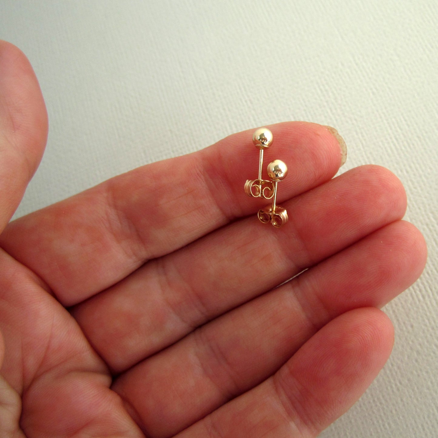 Ball Post 4mm 14k GOLD FILLED