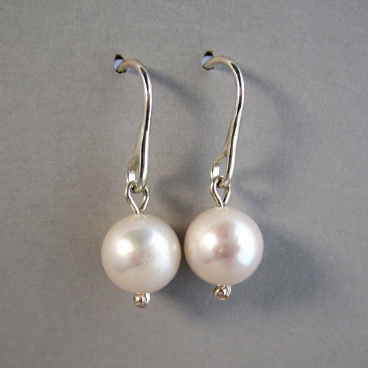 Ivory Pearl Everyday Wear Sterling Silver Drop Earrings
