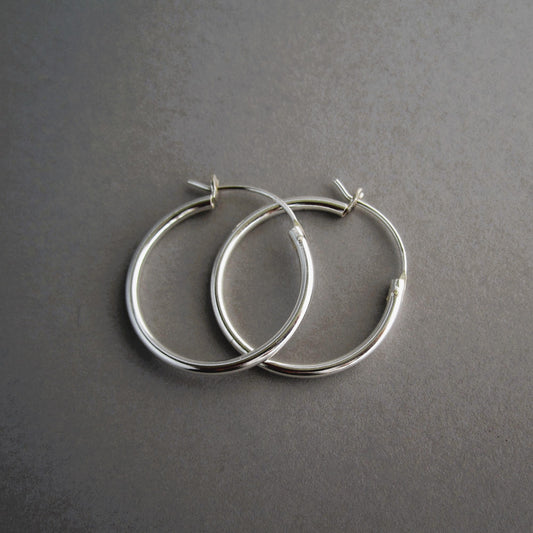 Creole Sterling Silver Hoop Earring 20mm