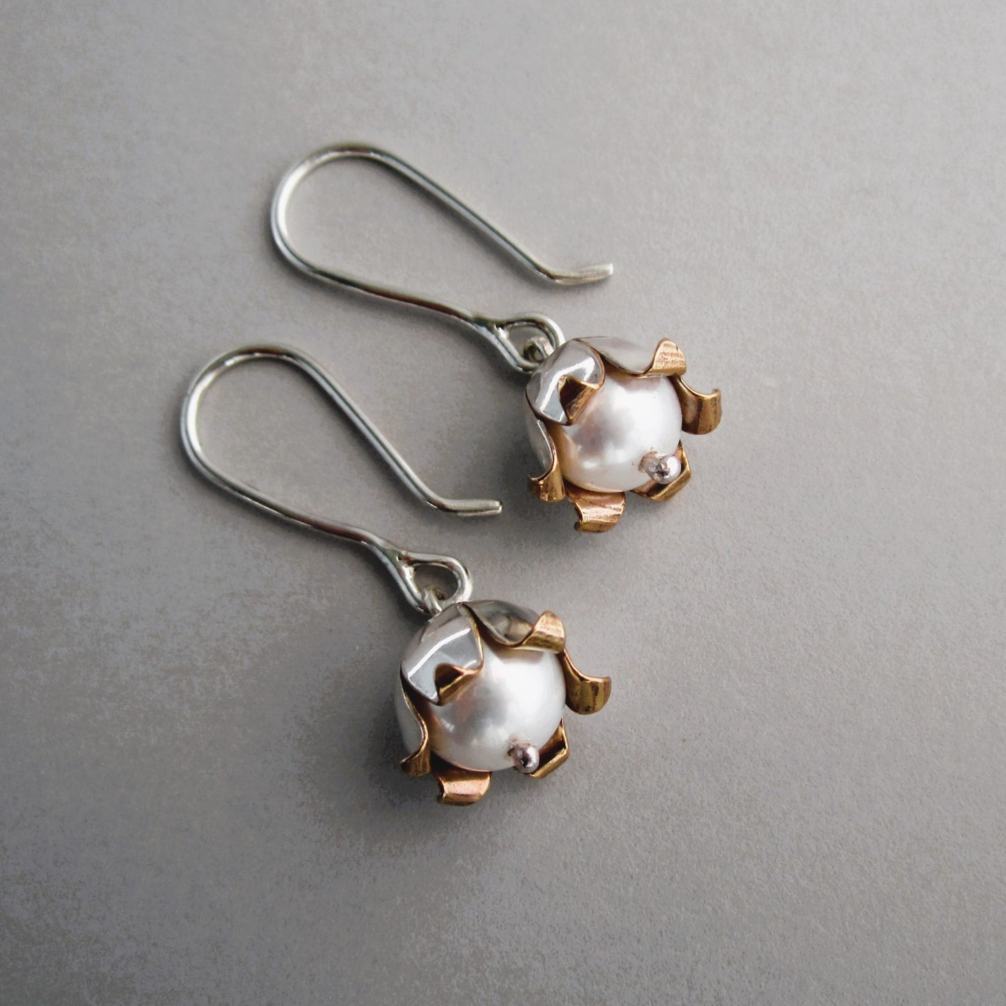 Lily of the Valley Sterling Silver & Pearl Earrings