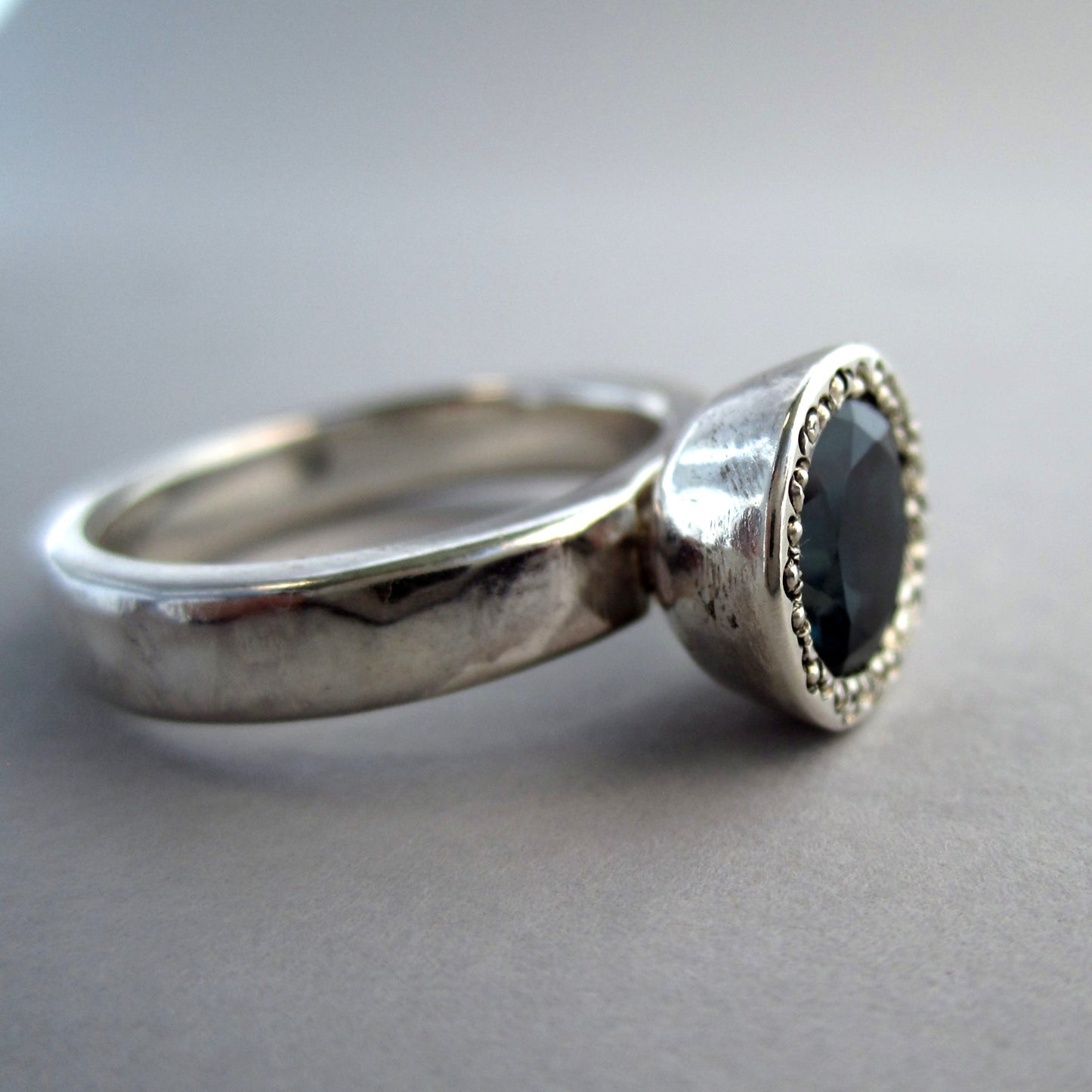 Nightdreams Sterling Silver & London Blue Topaz Cocktail Dress Ring