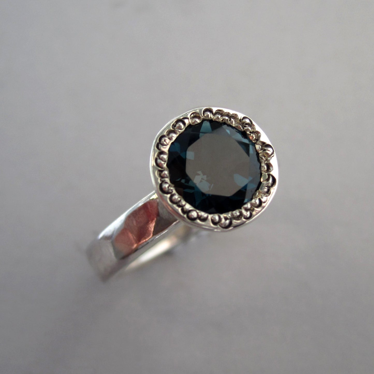 Nightdreams Sterling Silver & London Blue Topaz Cocktail Dress Ring