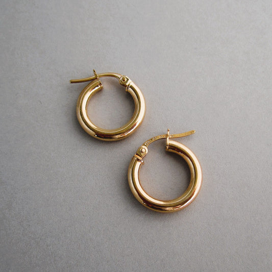 Creole 9ct Gold Hoop Earring 10mm