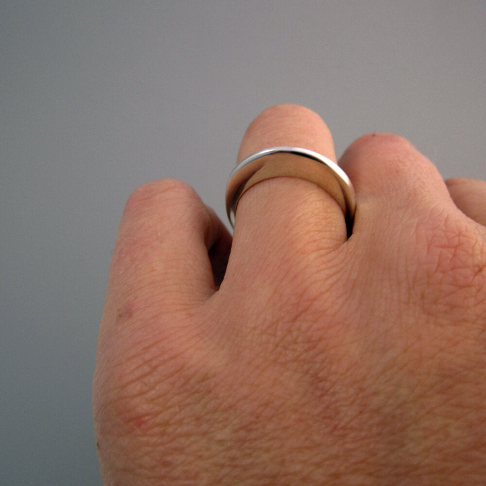 Crescent Sterling Silver Stacking Ring