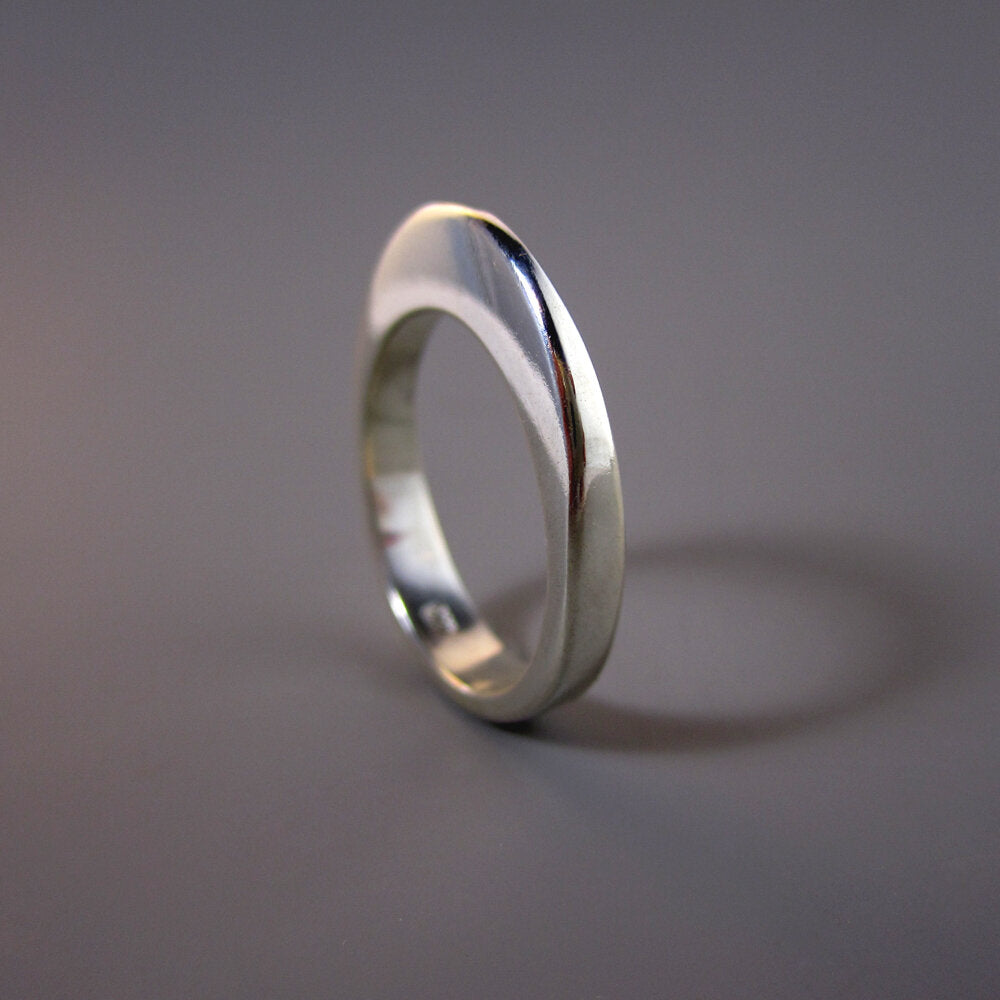 Crescent Sterling Silver Stacking Ring