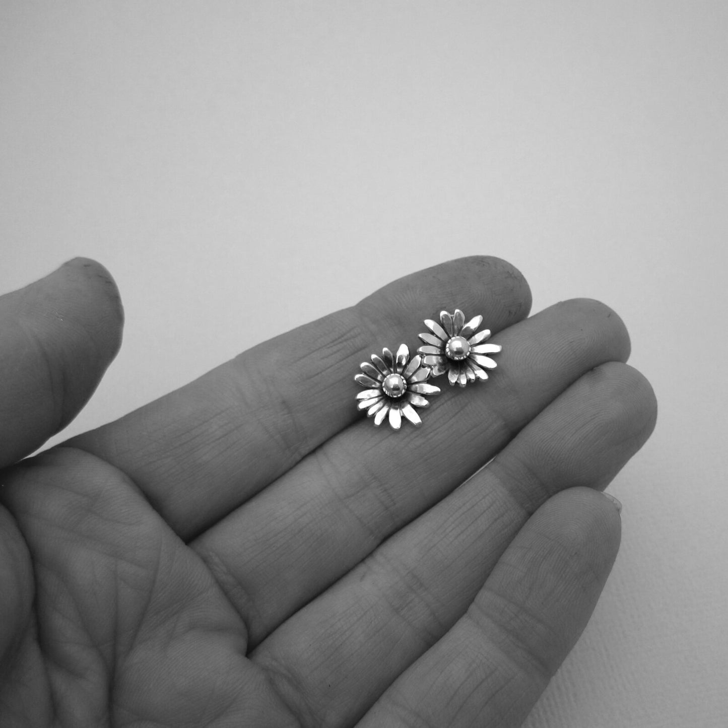 Daisy Sterling Silver Studs