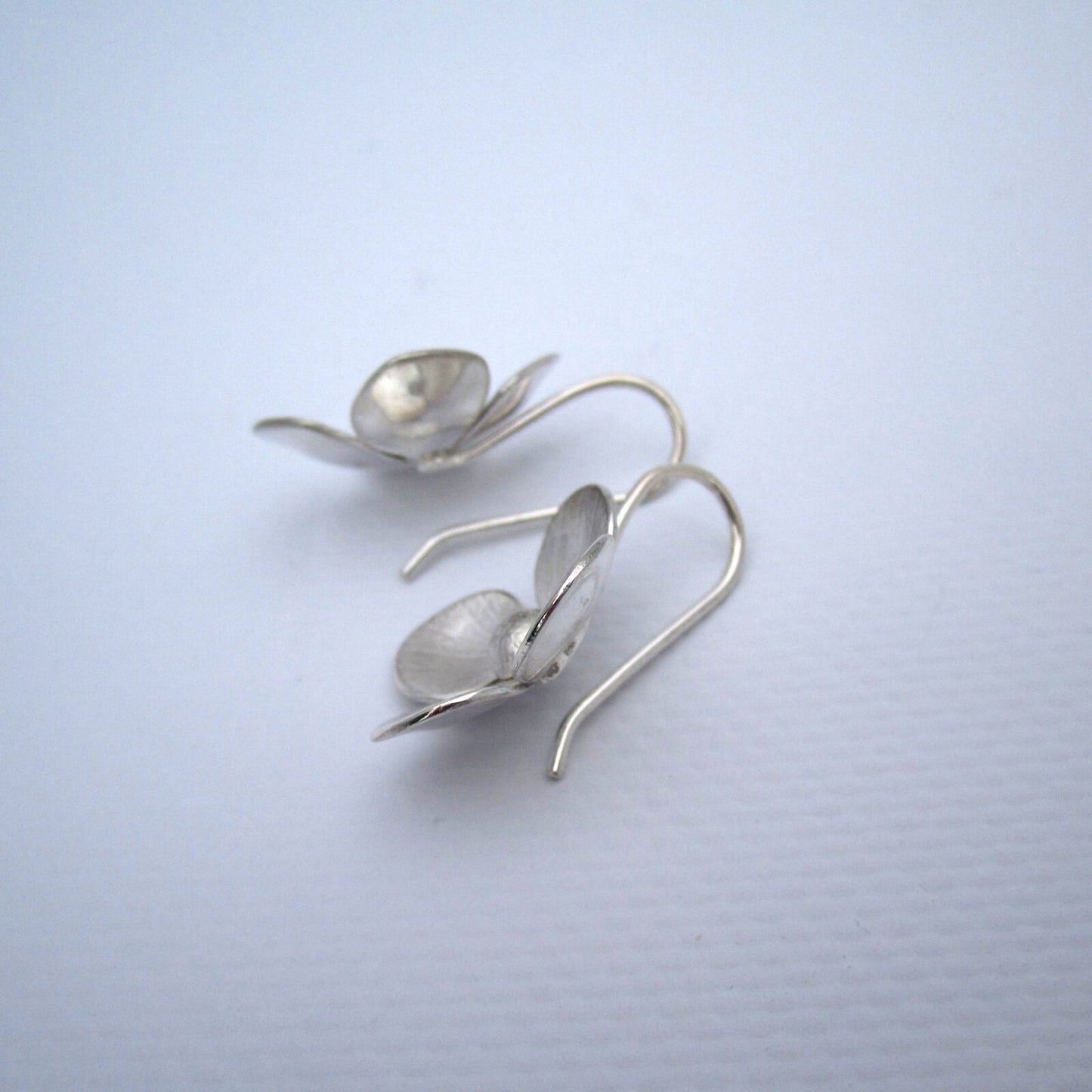 Hydrangea Earrings Large Sterling Silver