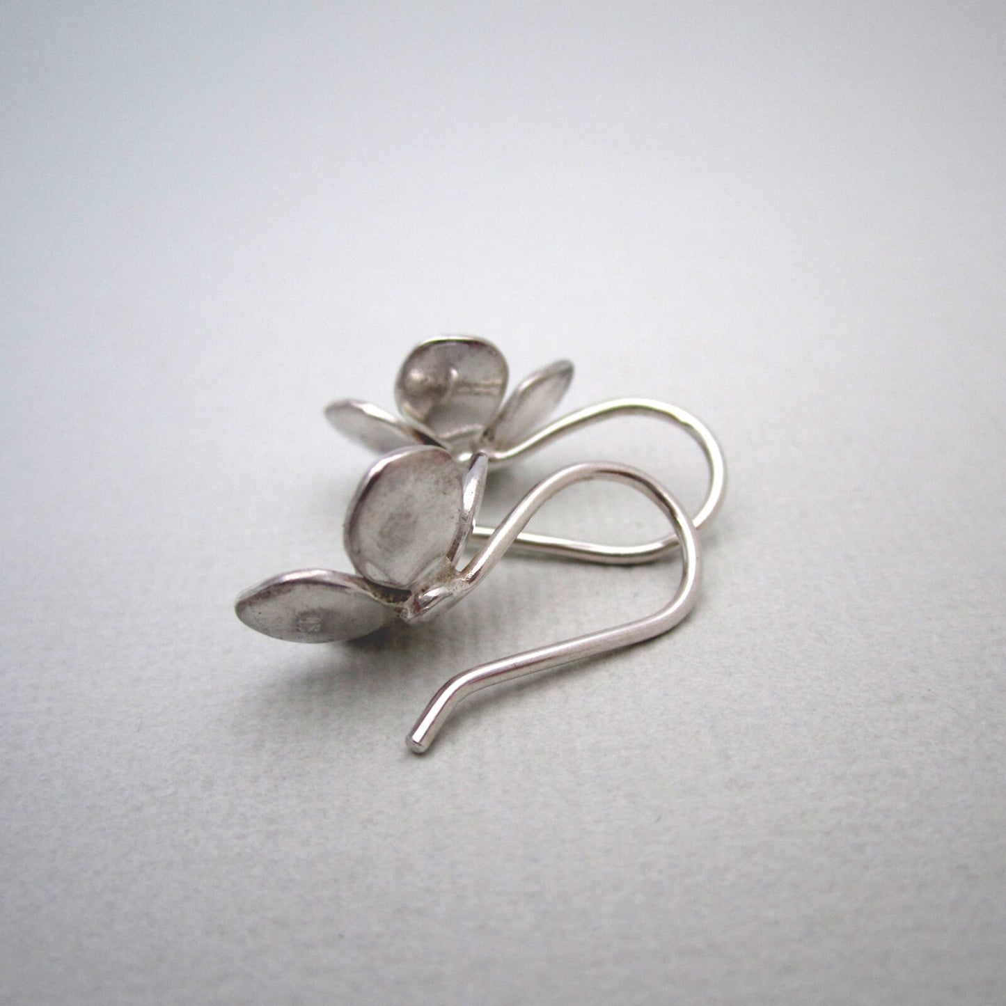 Hydrangea Earrings Small Sterling Silver