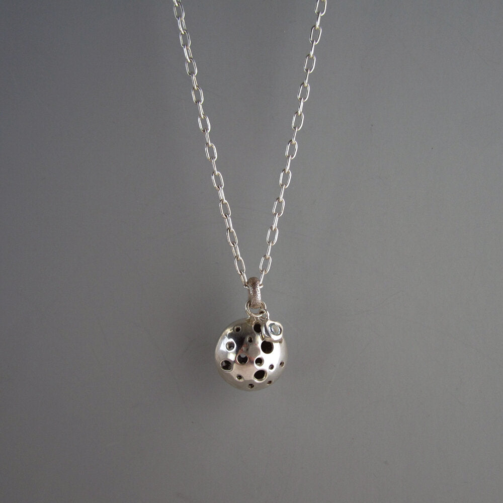 Stargazer Sterling Silver & Topaz Dome Necklace