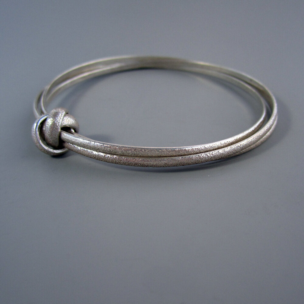 Stardust Sterling Silver Stacker Bangles