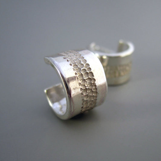 Vapour Sterling Silver Cuff Earrings