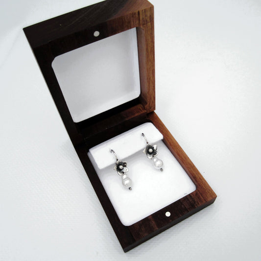 Walnut Earring Hook Box